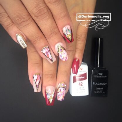 Trio 42 Berry Red Dip/Acrylic Powder