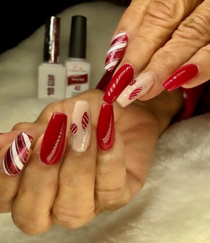Trio 42 Berry Red Dip/Acrylic Powder